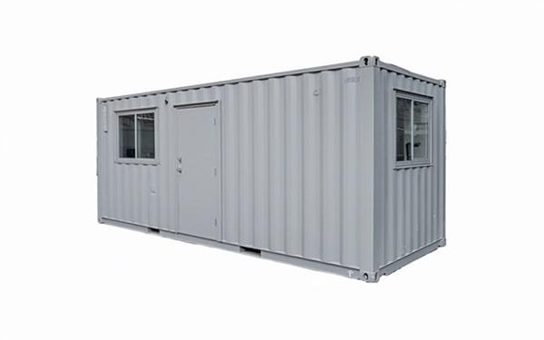 shipping container offices can be fully outfitted with amenities to create a comfortable and functional workspace